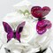 Wrapables 3D Double Wings Butterfly Decorative Wall Decor Stickers, Decals for Bedroom (24 pcs)